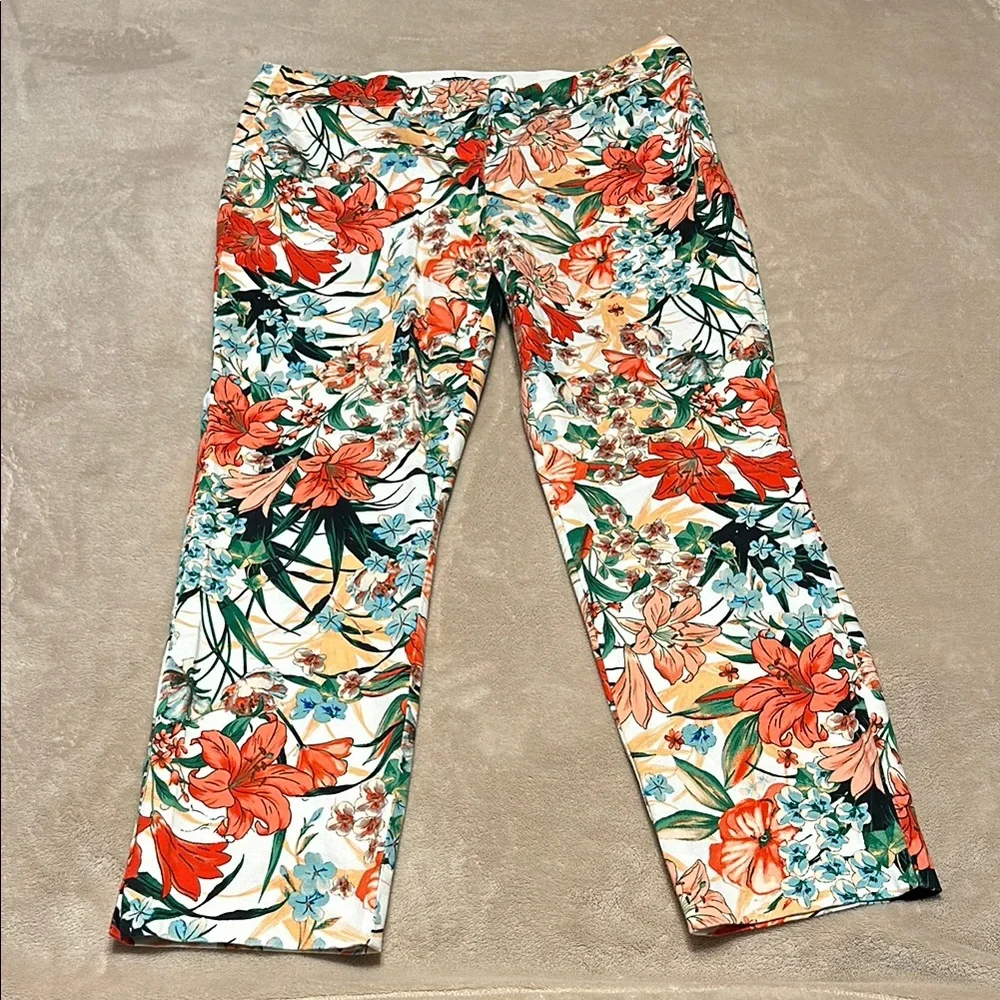 Floral Print Pants - Picture 1 of 5